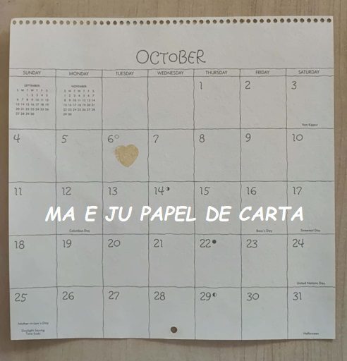 FOLHA DECORADA CALENDÁRIO BETSEY CLARK HALLMARK – CL20 - Imagem 2