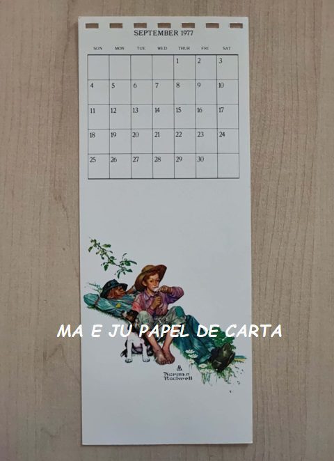 CALENDÁRIO POSTCARD ANO 1977 DA COLEÇÃO NORMAN ROCKWELL – CL39 - Imagem 19