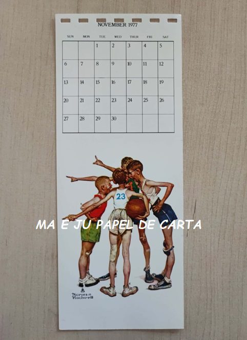 CALENDÁRIO POSTCARD ANO 1977 DA COLEÇÃO NORMAN ROCKWELL – CL39 - Imagem 23