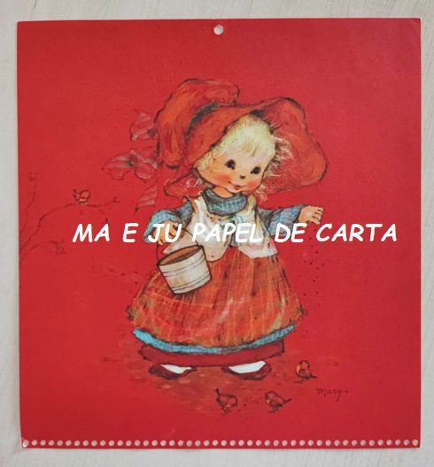 FOLHA DECORADA CALENDÁRIO MARY HAMILTON HALLMARK – CL55