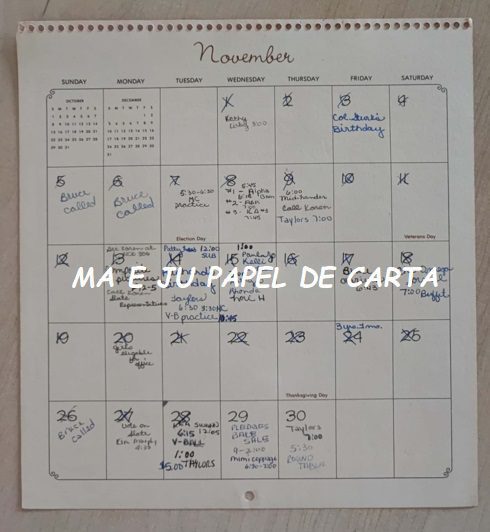 FOLHA DECORADA CALENDÁRIO MARY HAMILTON HALLMARK – CL55 - Imagem 2
