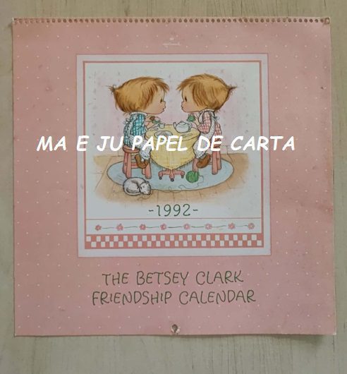 CALENDÁRIO ANO 1986 DA COLEÇÃO BETSEY CLARK HALLMARK – CL08