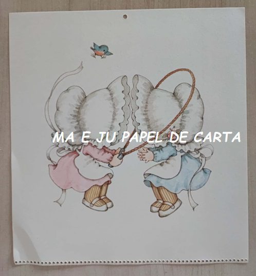 CALENDÁRIO ANO 1976 DA COLEÇÃO SUNBONNET CHARMERS – CL73 - Imagem 10