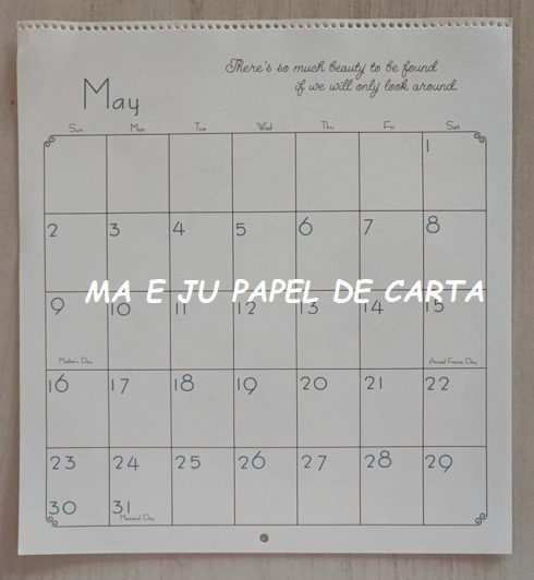 CALENDÁRIO ANO 1976 DA COLEÇÃO SUNBONNET CHARMERS – CL73 - Imagem 13