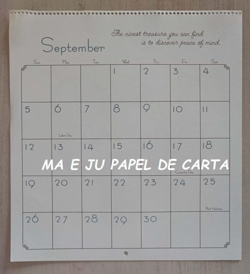 CALENDÁRIO ANO 1976 DA COLEÇÃO SUNBONNET CHARMERS – CL73 - Imagem 21