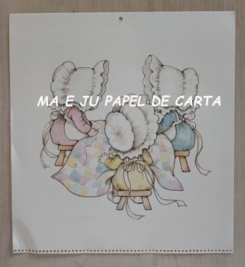 CALENDÁRIO ANO 1976 DA COLEÇÃO SUNBONNET CHARMERS – CL73 - Imagem 26