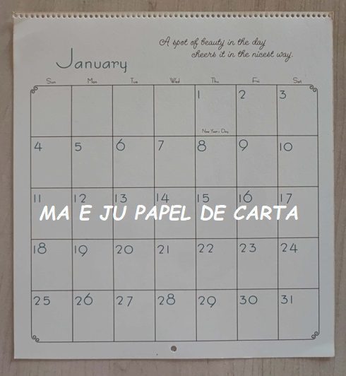 CALENDÁRIO ANO 1976 DA COLEÇÃO SUNBONNET CHARMERS – CL74 - Imagem 5