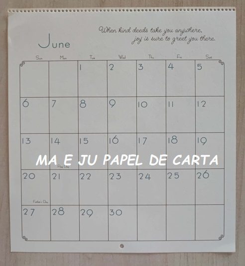 CALENDÁRIO ANO 1976 DA COLEÇÃO SUNBONNET CHARMERS – CL74 - Imagem 15