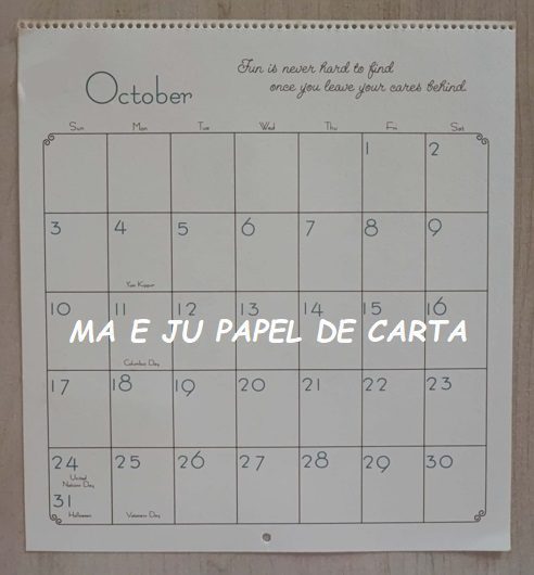 CALENDÁRIO ANO 1976 DA COLEÇÃO SUNBONNET CHARMERS – CL74 - Imagem 23