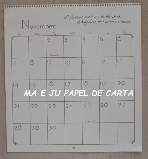 CALENDÁRIO ANO 1976 DA COLEÇÃO SUNBONNET CHARMERS – CL74 - Imagem 25