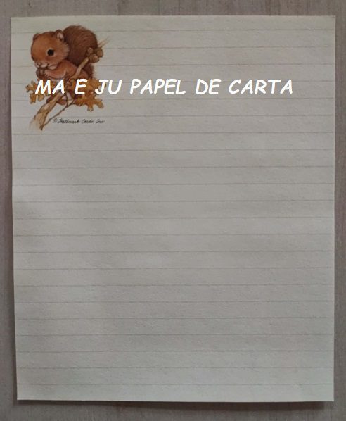 BICHINHO CONJUNTO SQUIRREL IMPORTADO = PAPEL + ENVELOPE – BI171 - Imagem 2