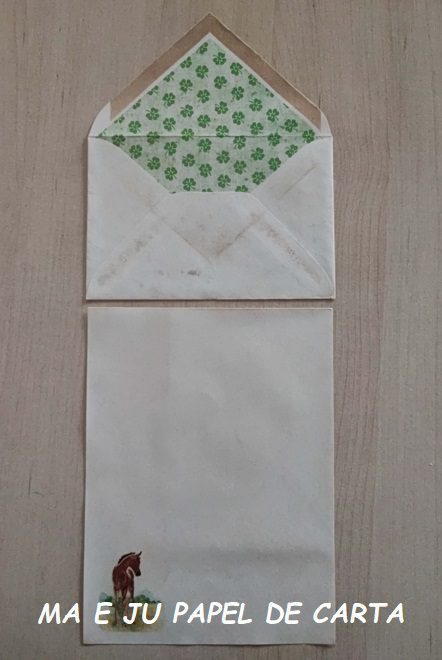 BICHINHO HORSE CONJUNTO IMPORTADO = PAPEL + ENVELOPE – BI182