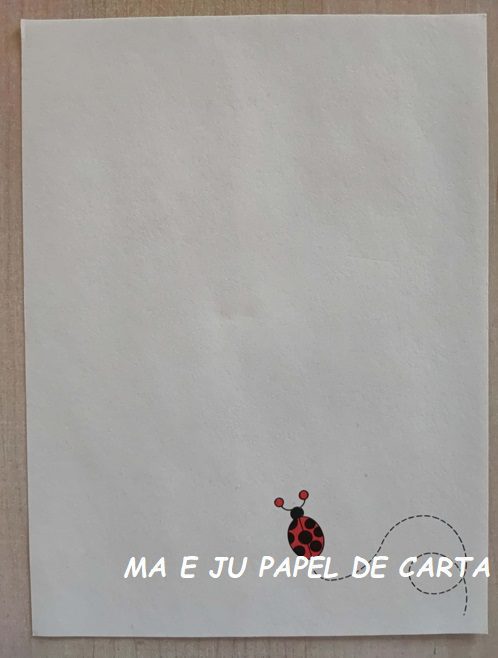 BICHINHO LADYBUG CONJUNTO IMPORTADO = PAPEL + ENVELOPE – BI230 - Imagem 2