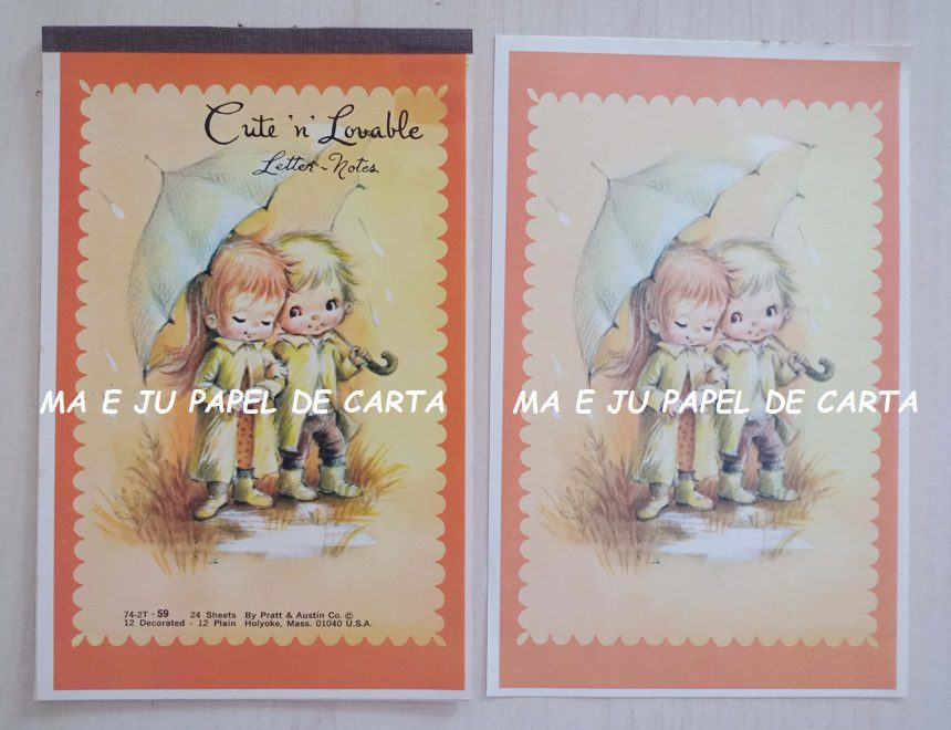 MENININHAS CUTE ‘N’ LOVABLE CONJUNTO IMPORTADO = CAPA + PAPEL – MEN590