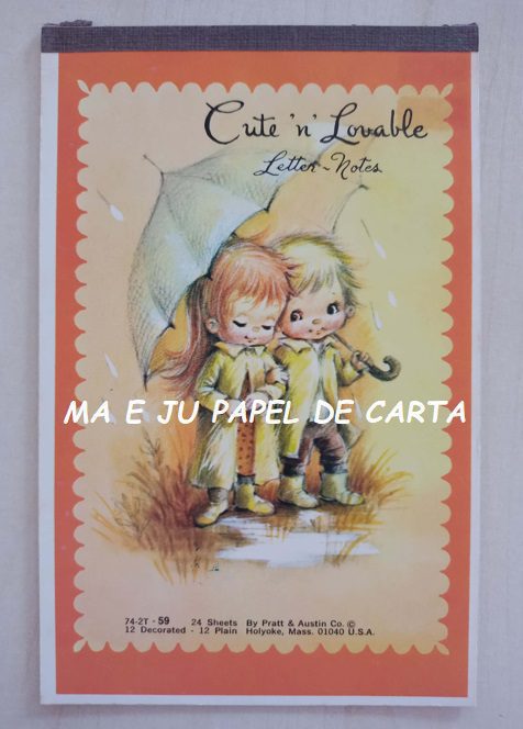 MENININHAS CUTE ‘N’ LOVABLE CONJUNTO IMPORTADO = CAPA + PAPEL – MEN591 - Imagem 2