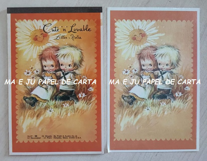 MENININHAS CUTE ‘N’ LOVABLE CONJUNTO IMPORTADO = CAPA + PAPEL – MEN597