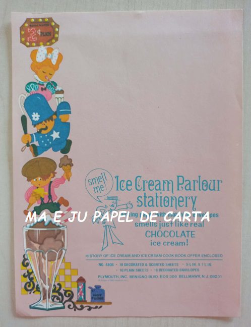 MENININHAS ICE CREAM CONJUNTO IMPORTADO = CAPA + PAPEL + ENVELOPE – MEN1483 - Imagem 2