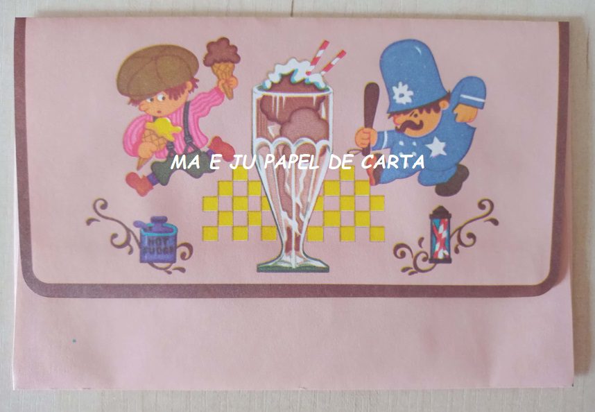 MENININHAS ICE CREAM CONJUNTO IMPORTADO = CAPA + PAPEL + ENVELOPE – MEN1483 - Imagem 8