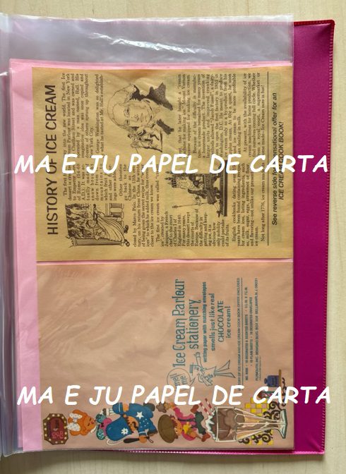 MENININHAS ICE CREAM CONJUNTO IMPORTADO = CAPA + PAPEL + ENVELOPE – MEN1483 - Imagem 9
