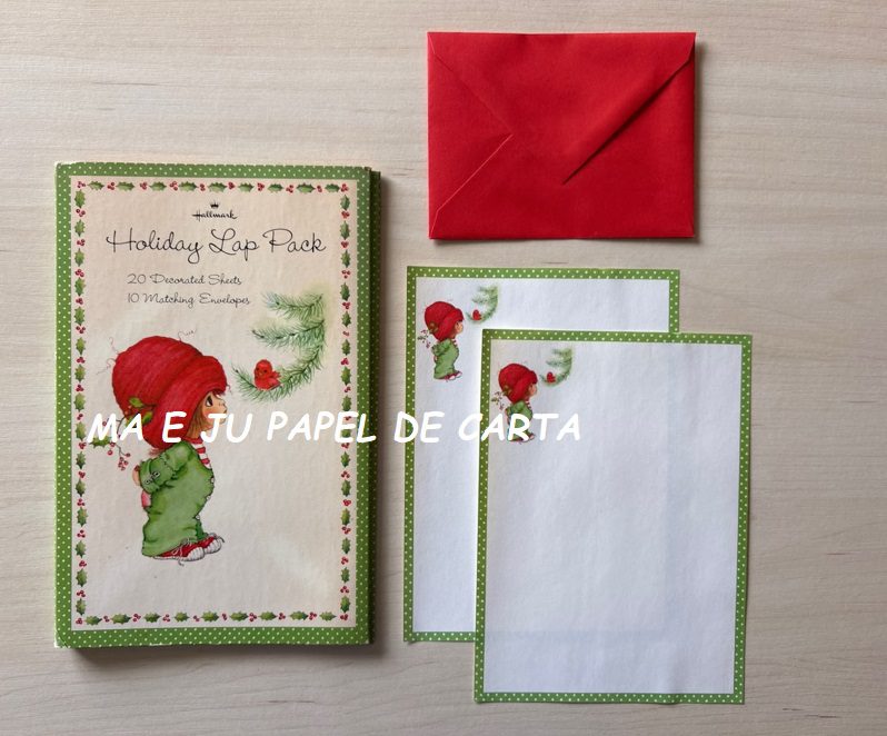 MENININHAS MUFFIN CONJUNTO IMPORTADO HALLMARK = CAPA + PAPEL + ENVELOPE – MEN1484