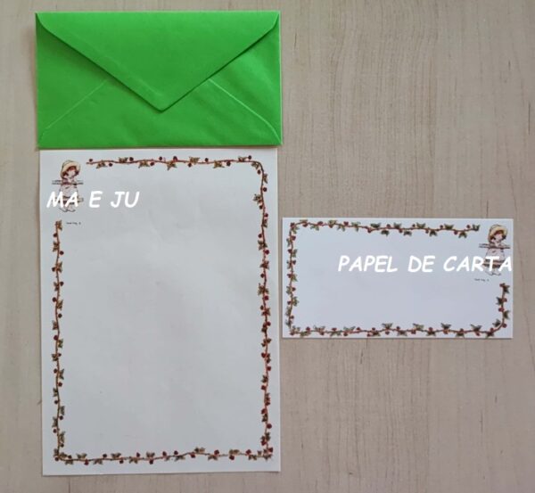 SARAH KAY CONJUNTO IMPORTADO = PAPEL + ENVELOPE + POSTCARD – SK02