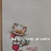 BICHINHO CAT FOLHA AVULSA IMPORTADA = PAPEL + ENVELOPE – BI279 - Image 2