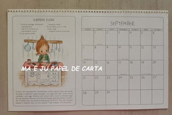 CALENDÁRIO POSTCARD ANO 1980 DA COLEÇÃO BETSEY CLARK HALLMARK – CL92 - Image 12