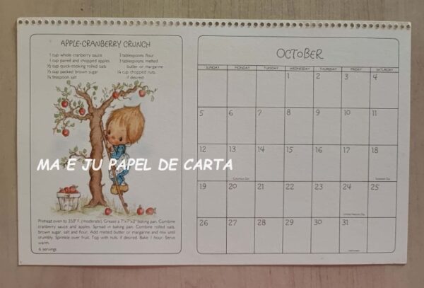 CALENDÁRIO POSTCARD ANO 1980 DA COLEÇÃO BETSEY CLARK HALLMARK – CL92 - Image 13