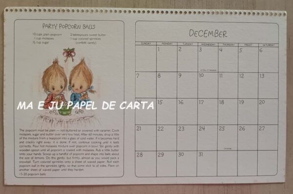 CALENDÁRIO POSTCARD ANO 1980 DA COLEÇÃO BETSEY CLARK HALLMARK – CL92 - Image 15