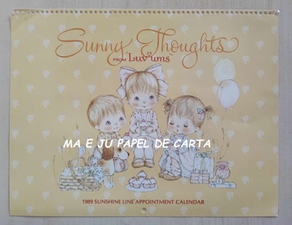 CALENDÁRIO ANO 1989 – SUNNY THOUGHTS - LUV UMS – CL108