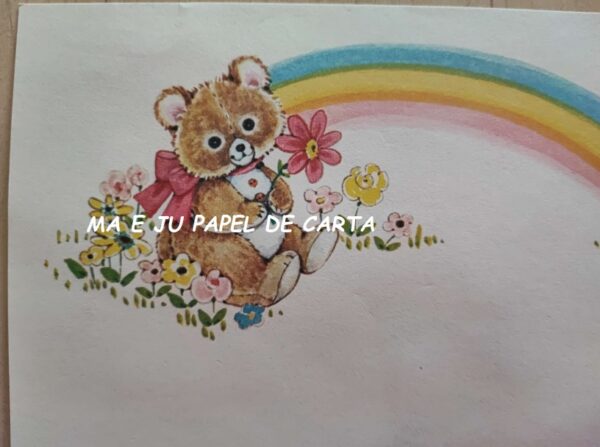 BICHINHO BEAR CONJUNTO IMPORTADO = PAPEL + ENVELOPE – BI666 - Image 3