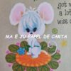 BICHINHO MOUSE FOLHA DECORADA SCRAPBOOKING IMPORTADA = BI671 - Image 4