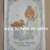 PRECIOUS MOMENTS FOLHA DECORADA SCRAPBOOKING IMPORTADA = PM213