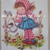 MENININHA FOLHA DECORADA SCRAPBOOKING IMPORTADA = MEN1166