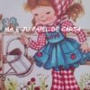 MENININHA FOLHA DECORADA SCRAPBOOKING IMPORTADA = MEN1166 - Image 2