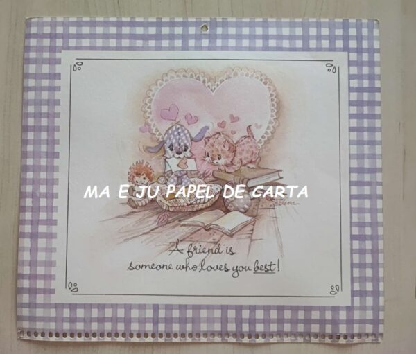 CALENDÁRIO ANO 1980 DA COLEÇÃOELENA URCHINS - FRIENDS ARE FOR SHARING - AMERICAN GREETINGS – CL112 - Image 6