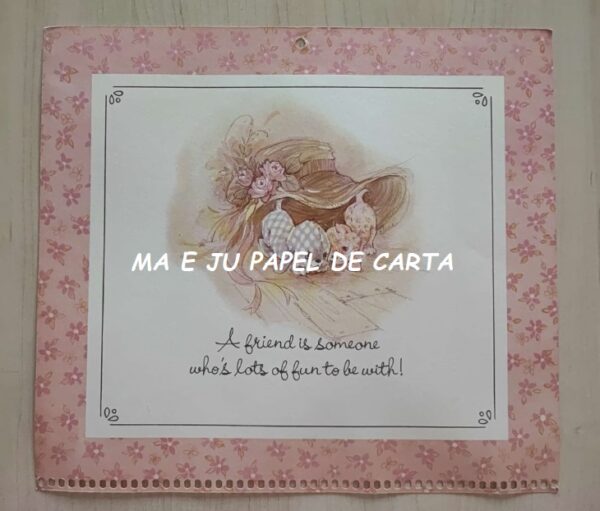 CALENDÁRIO ANO 1980 DA COLEÇÃOELENA URCHINS - FRIENDS ARE FOR SHARING - AMERICAN GREETINGS – CL112 - Image 8