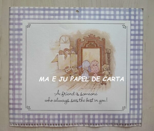 CALENDÁRIO ANO 1980 DA COLEÇÃOELENA URCHINS - FRIENDS ARE FOR SHARING - AMERICAN GREETINGS – CL112 - Image 18