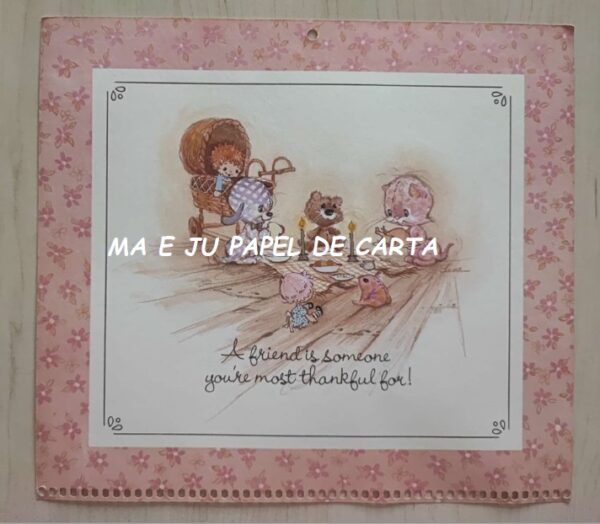 CALENDÁRIO ANO 1980 DA COLEÇÃOELENA URCHINS - FRIENDS ARE FOR SHARING - AMERICAN GREETINGS – CL112 - Image 24