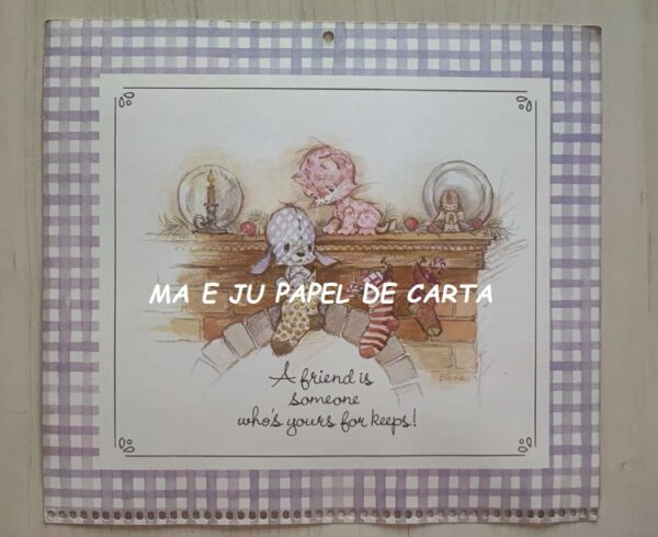 CALENDÁRIO ANO 1980 DA COLEÇÃOELENA URCHINS - FRIENDS ARE FOR SHARING - AMERICAN GREETINGS – CL112 - Image 26