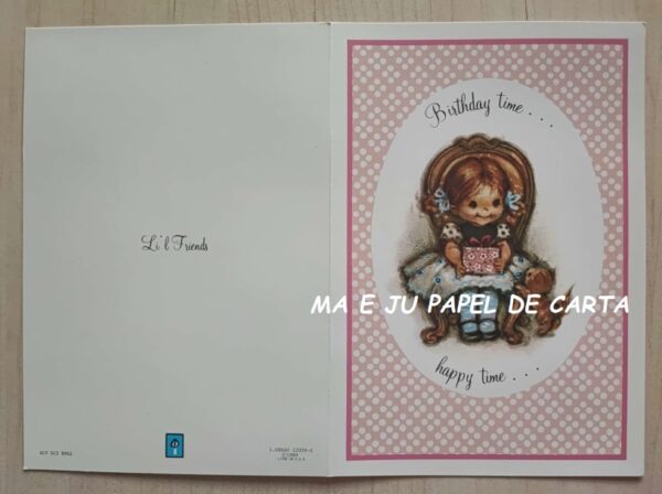 MENININHA LI’L FRIENDS CARTÃO IMPORTADO = MEN1170 - Image 3
