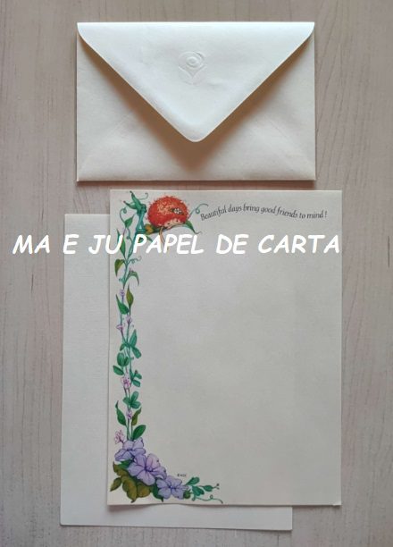 ELF HERSELF CONJUNTO IMPORTADO = PAPEL + ENVELOPE = HE13