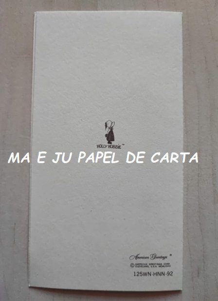 HOLLY HOBBIE CARTÃO IMPORTADO = HH674 - Imagem 2