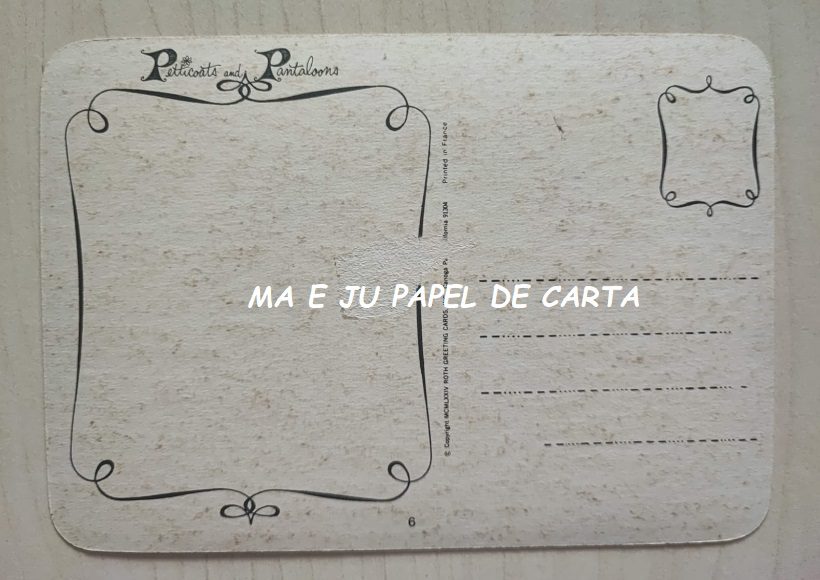 POSTCARD MISS PETTICOATS IMPORTADO = MEN1434 - Imagem 2