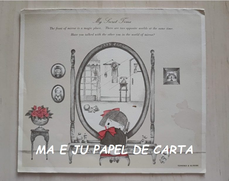 MENININHAS NAKAMURA SEIKO – ANGEL SONY CONJUNTO IMPORTADO = CAPA + PAPEL + ENVELOPE – DV69 - Imagem 2