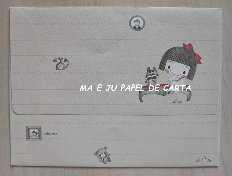 MENININHAS NAKAMURA SEIKO – ANGEL SONY CONJUNTO IMPORTADO = CAPA + PAPEL + ENVELOPE – DV69 - Imagem 9