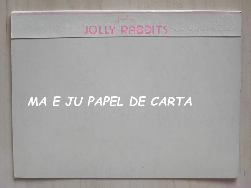 JOLLY RABBITS NAKAMURA SEIKO - ANGEL SONY CONJUNTO IMPORTADO = CAPA + PAPEL + ENVELOPE – DV71 - Imagem 3