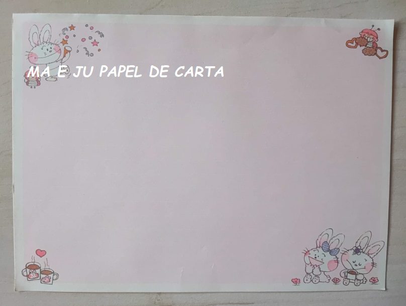 JOLLY RABBITS NAKAMURA SEIKO - ANGEL SONY CONJUNTO IMPORTADO = CAPA + PAPEL + ENVELOPE – DV71 - Imagem 7