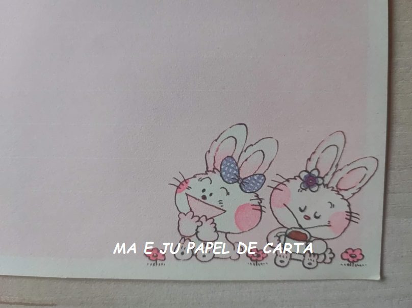 JOLLY RABBITS NAKAMURA SEIKO - ANGEL SONY CONJUNTO IMPORTADO = CAPA + PAPEL + ENVELOPE – DV71 - Imagem 8
