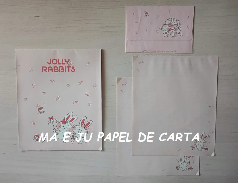 JOLLY RABBITS NAKAMURA SEIKO – ANGEL SONY CONJUNTO IMPORTADO = CAPA + PAPEL + ENVELOPE – DV73